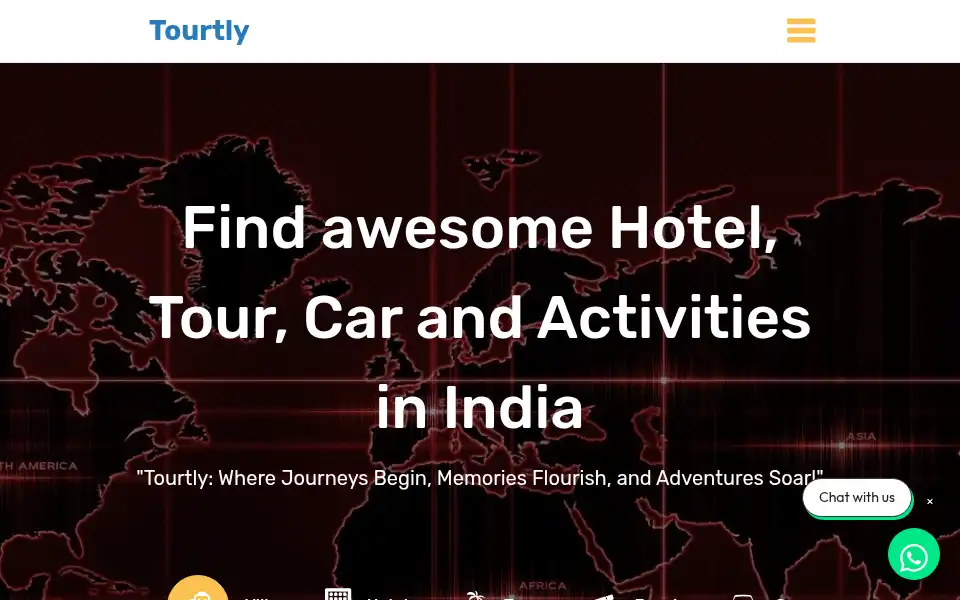 Screenshot of tourtly.com