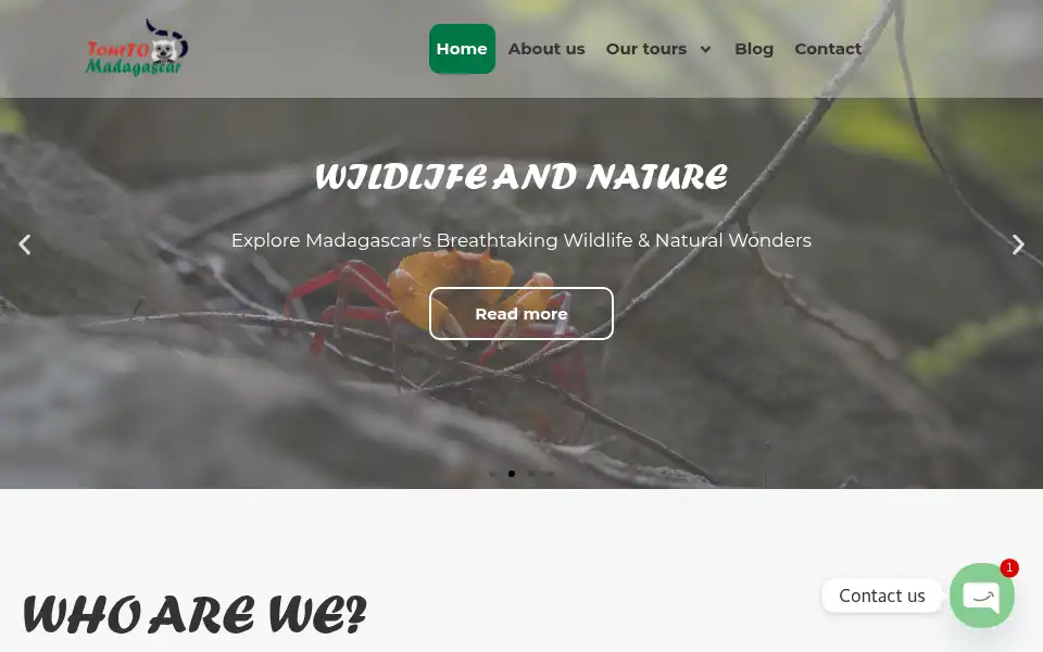 Screenshot of tourto-madagascar.com