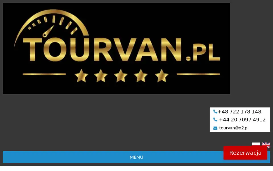 Screenshot of tourvan.pl