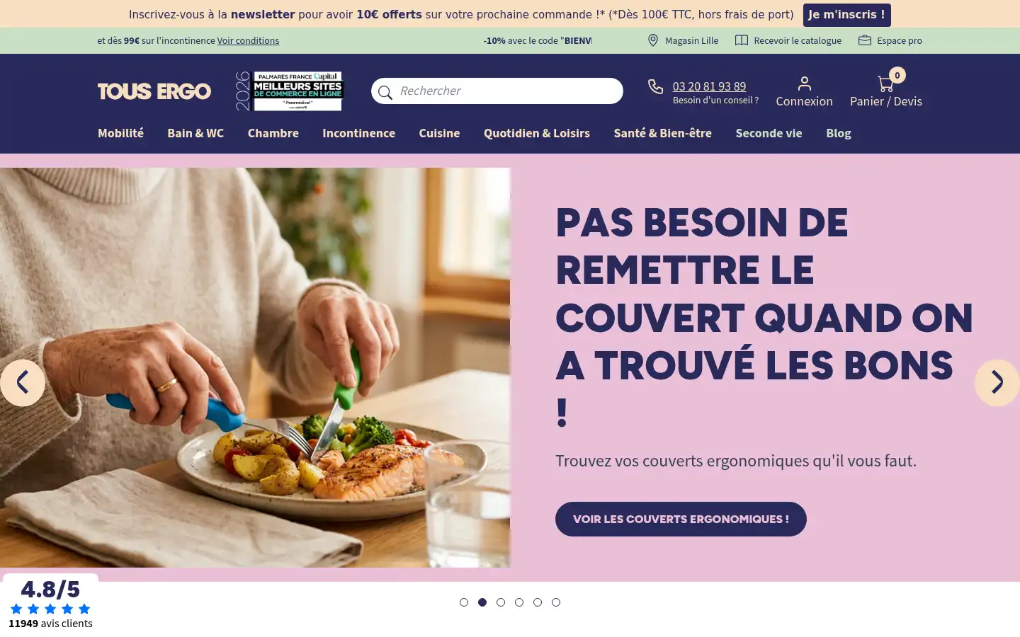 Screenshot of tousergo.com