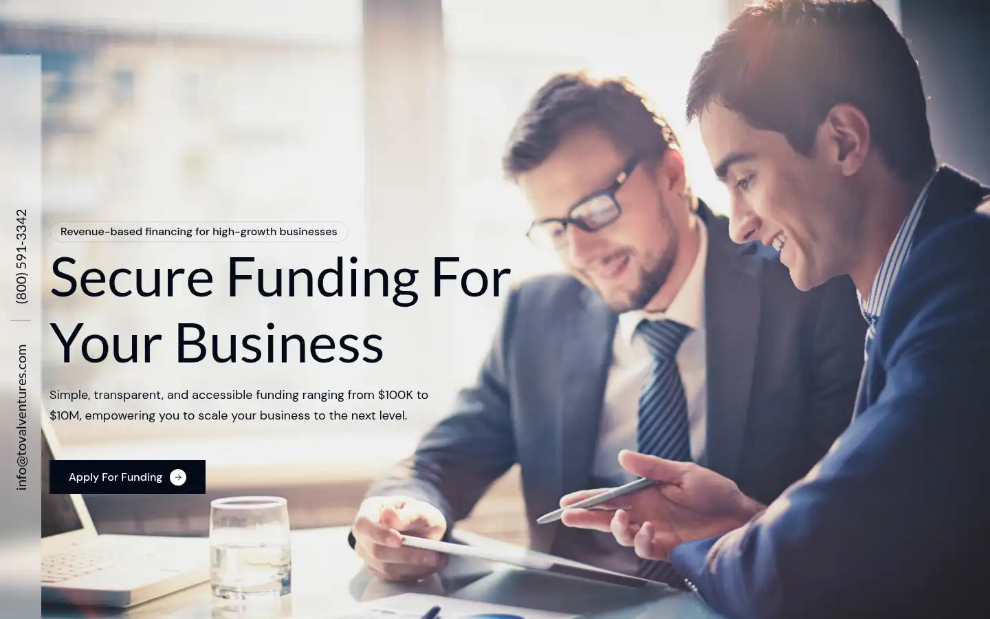 Screenshot of tovalventures.com