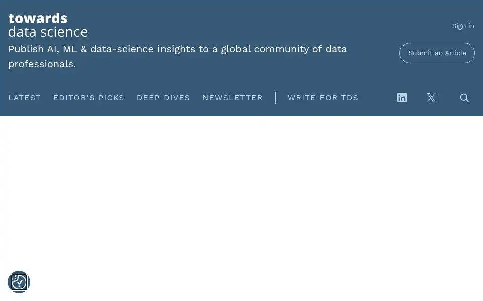 Screenshot of towardsdatascience.com