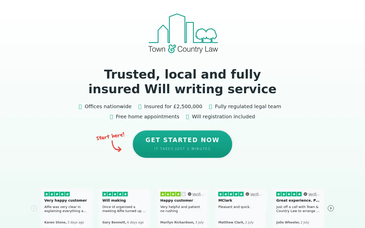 Screenshot of townandcountrylaw.uk