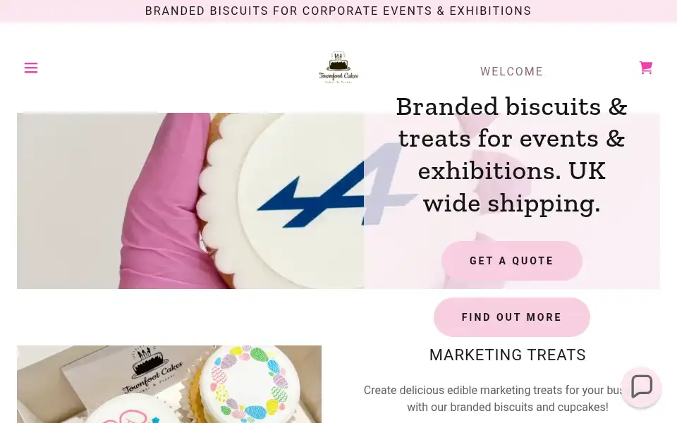 Screenshot of townfootcakes.co.uk