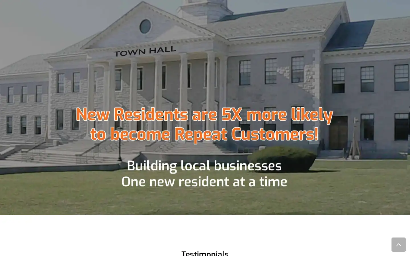 Screenshot of townhallguide.com
