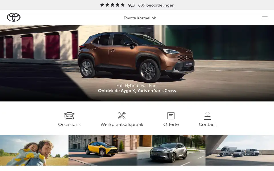 Screenshot of toyota-kormelink.nl