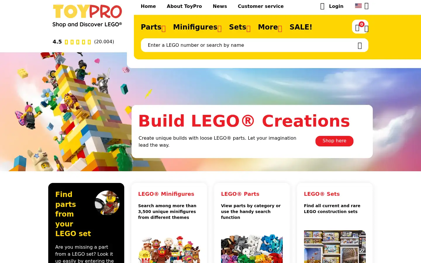 Screenshot of toypro.com
