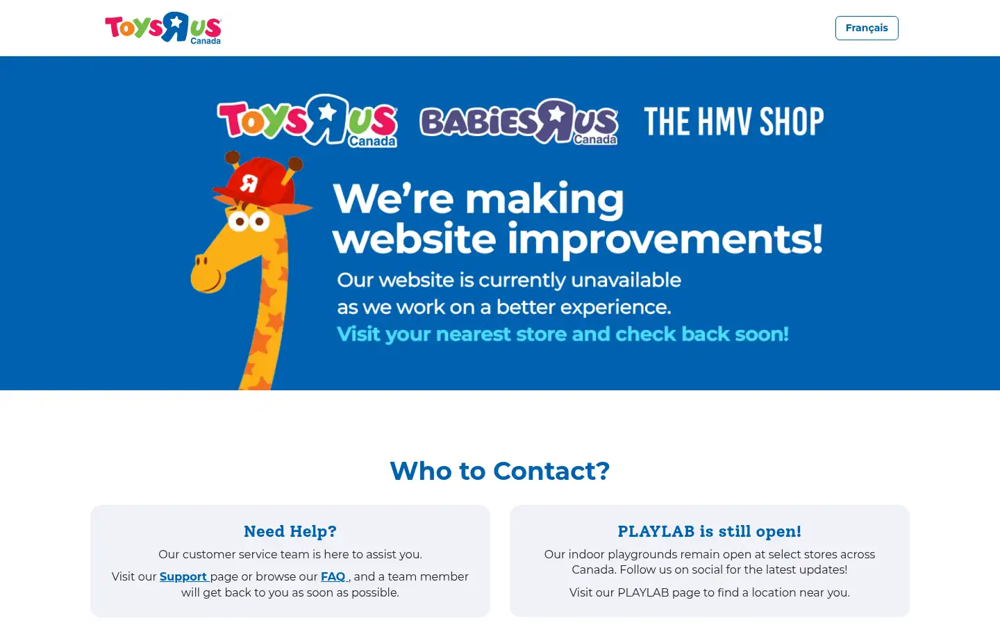 Screenshot of toysrus.ca