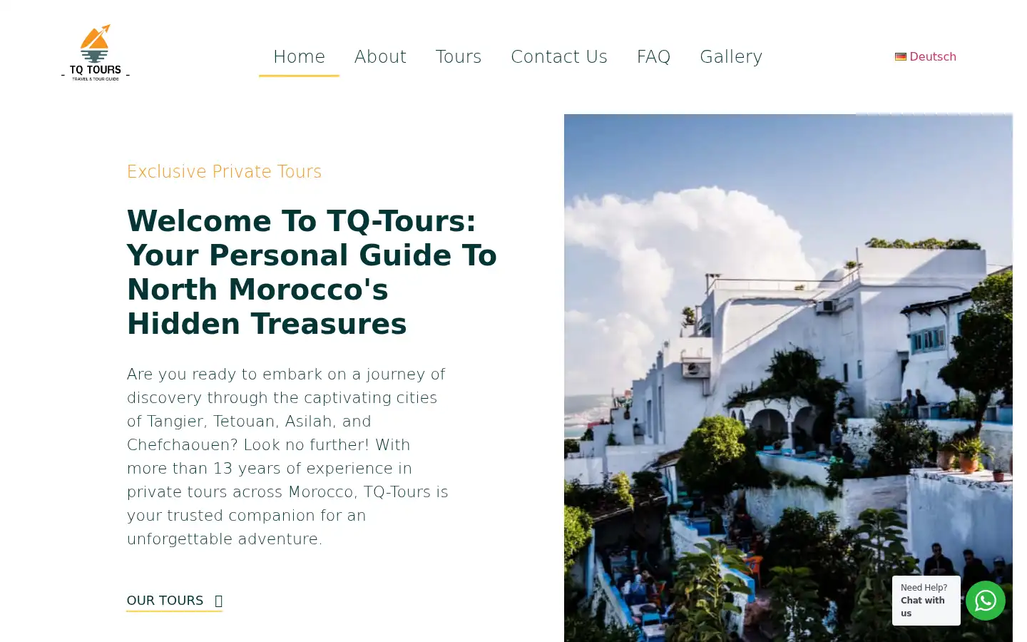 Screenshot of tq-tours.com