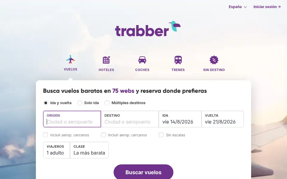 Screenshot of trabber.es