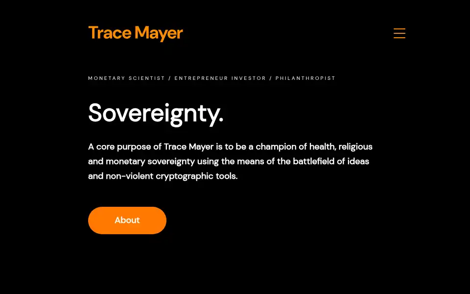 Screenshot of trace.com
