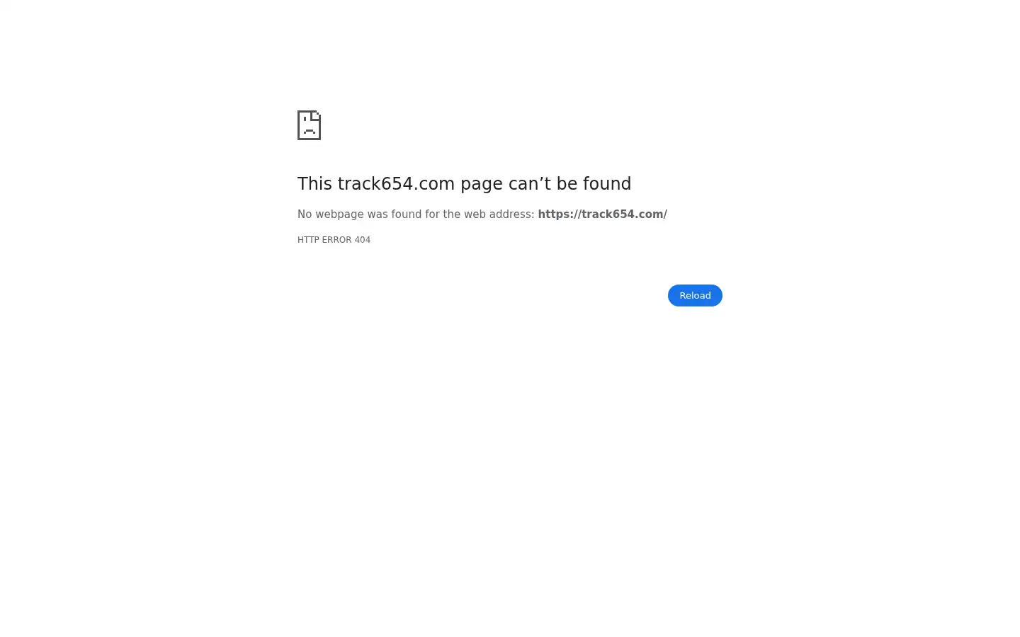 Screenshot of track654.com