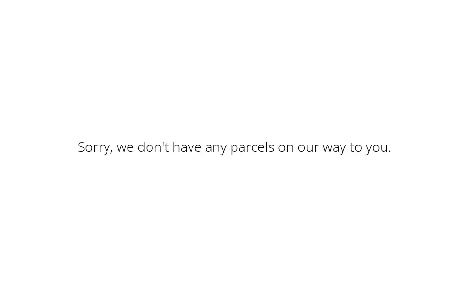 Screenshot of tracking.airmee.com