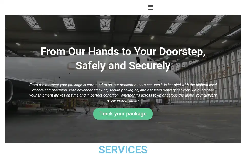 Screenshot of trackletcargologistics.com