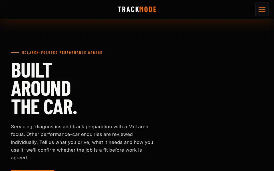 Screenshot of trackmode.co.uk