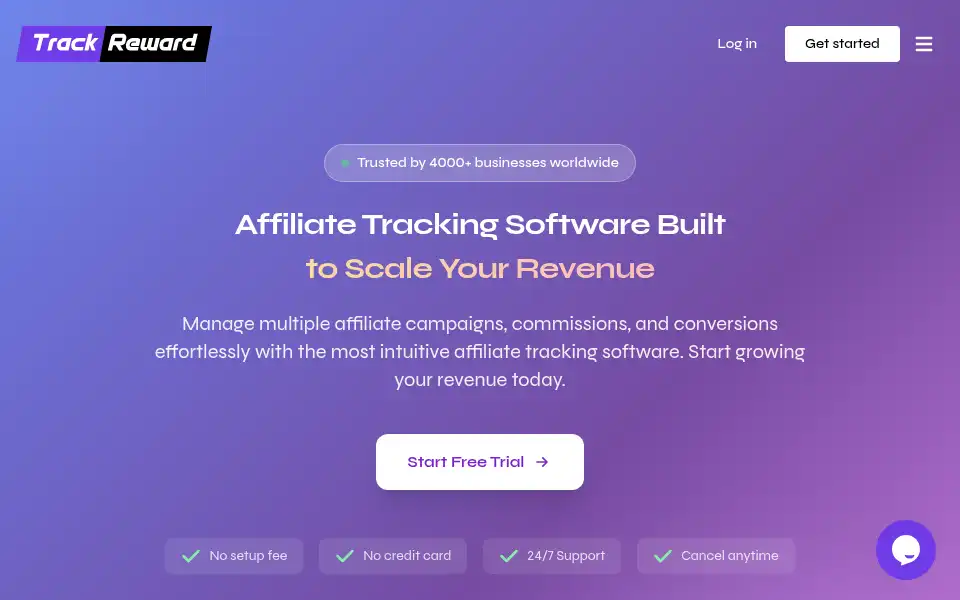 Screenshot of trackreward.com