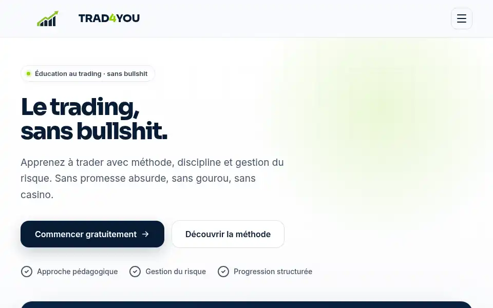 Screenshot of trad4you.fr