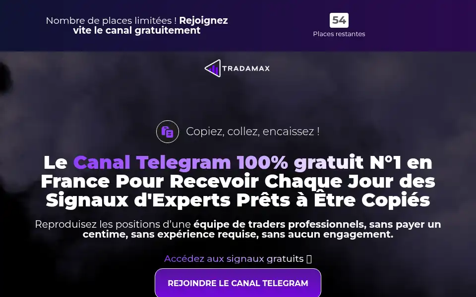 Screenshot of tradamax.fr