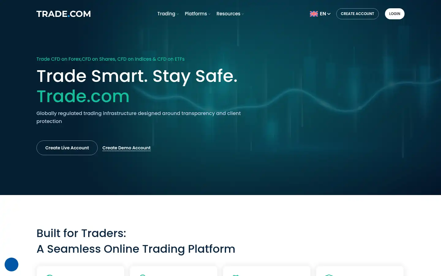 Screenshot of trade.com