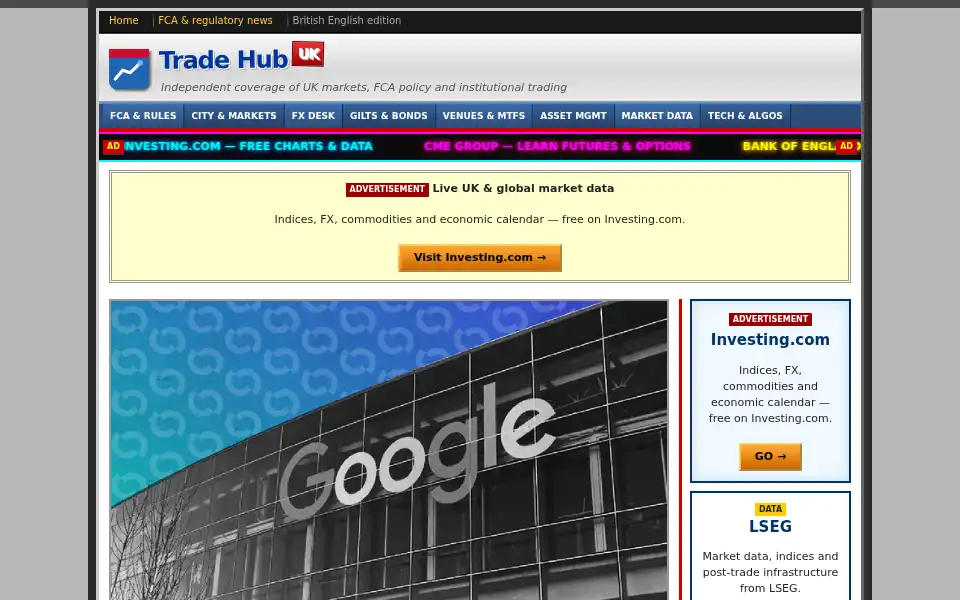 Screenshot of trade-hub.uk