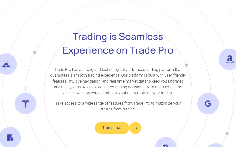Screenshot of trade-pro.icu