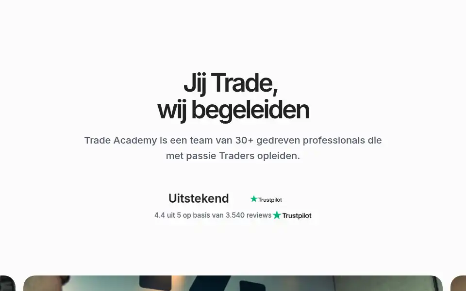 Screenshot of tradeacademy.nl