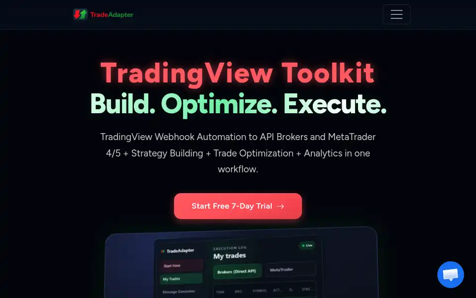 Screenshot of tradeadapter.com