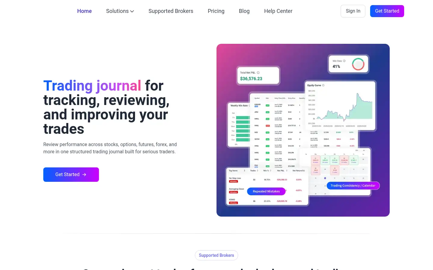 Screenshot of tradebb.ai