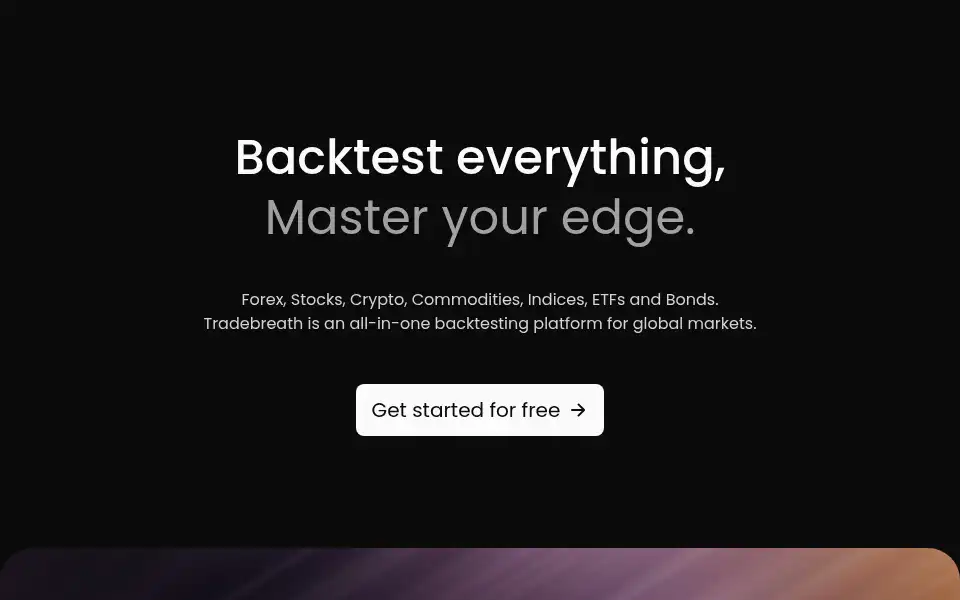 Screenshot of tradebreath.com