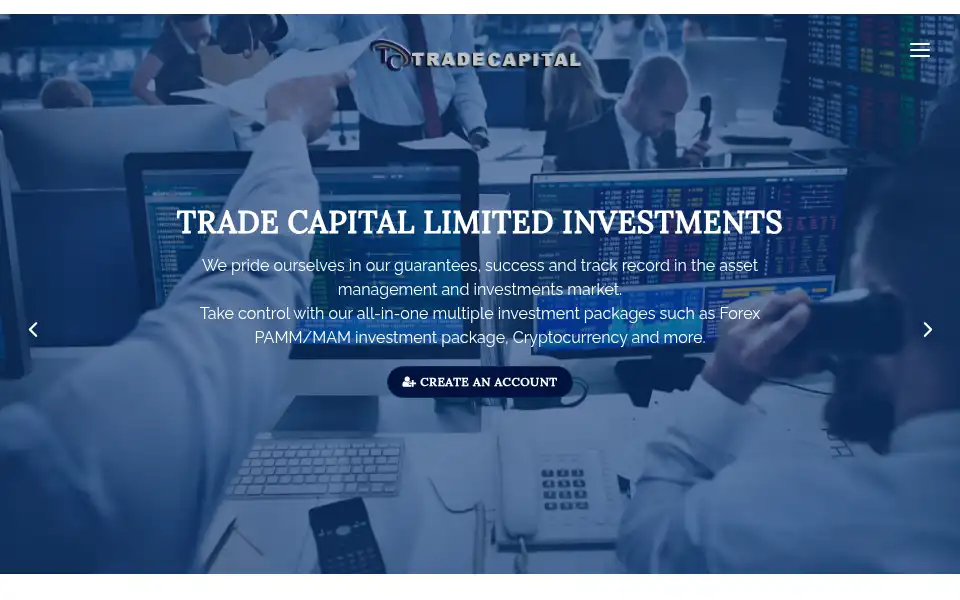 Screenshot of tradecapitallimited.org