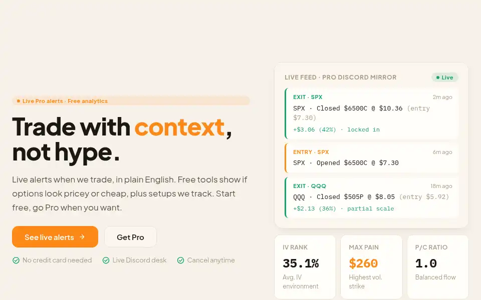 Screenshot of tradechefpro.com