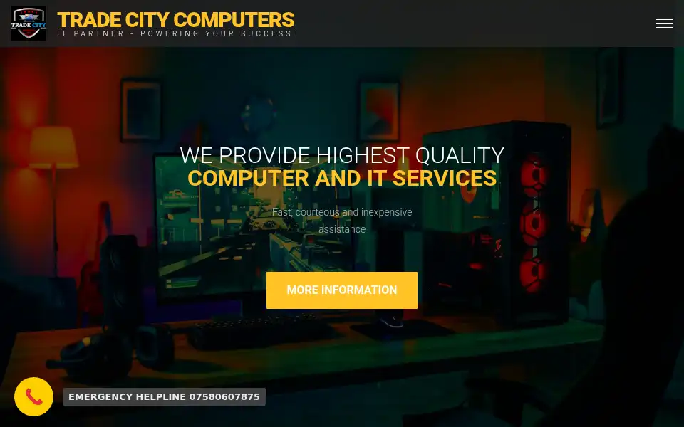 Screenshot of tradecityltd.co.uk