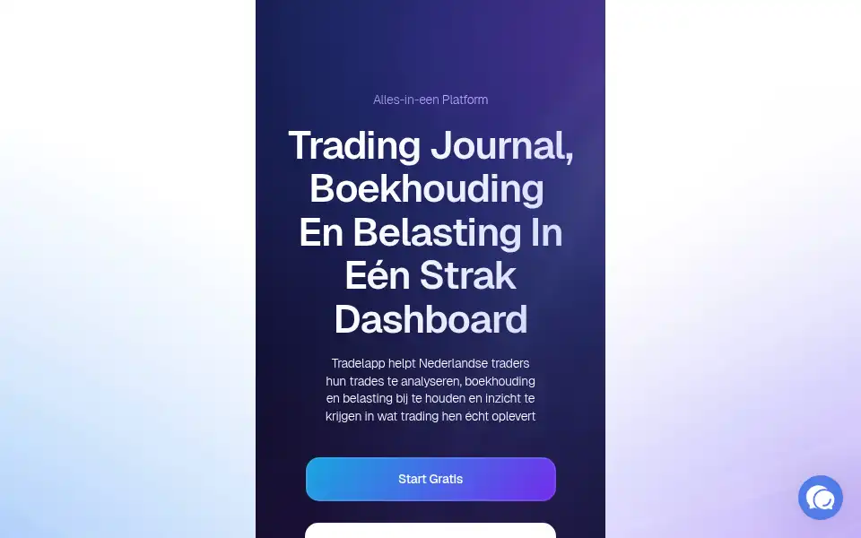 Screenshot of tradelapp.com