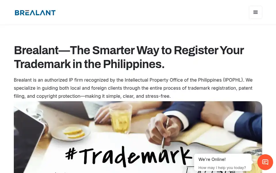 Screenshot of trademark.net.ph