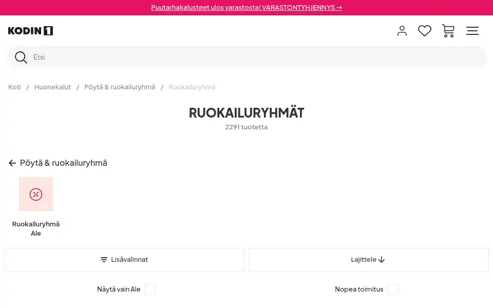 Screenshot of trademax.fi
