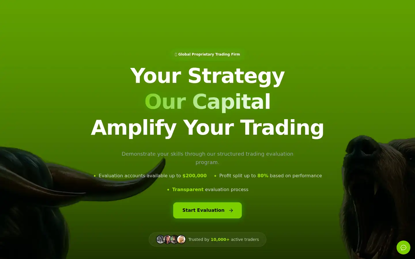 Screenshot of tradeprofunded.com
