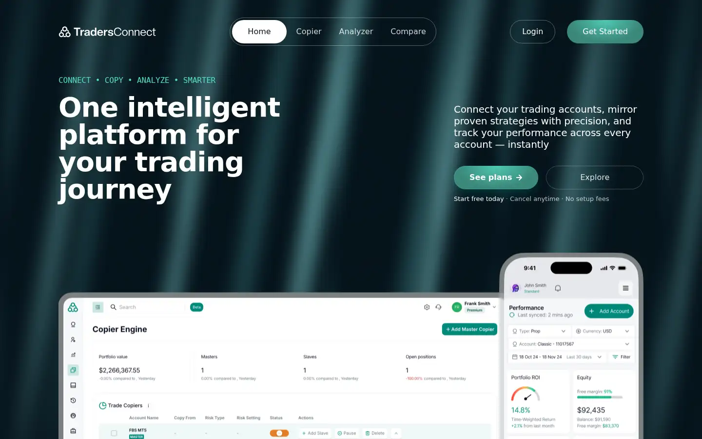 Screenshot of tradersconnect.com
