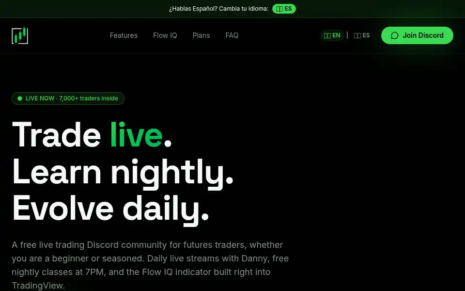 Screenshot of tradersevolve.com