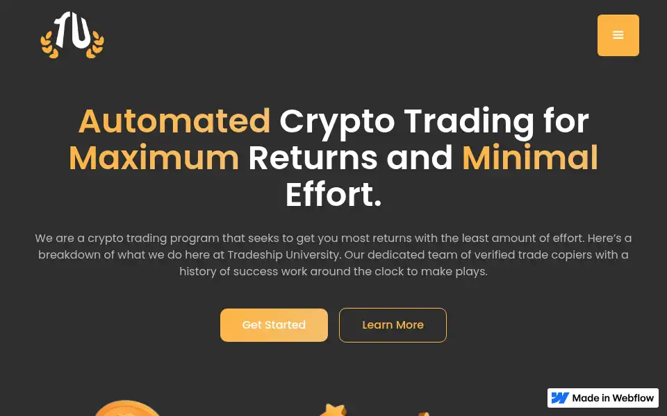 Screenshot of tradeshipuniversity.com