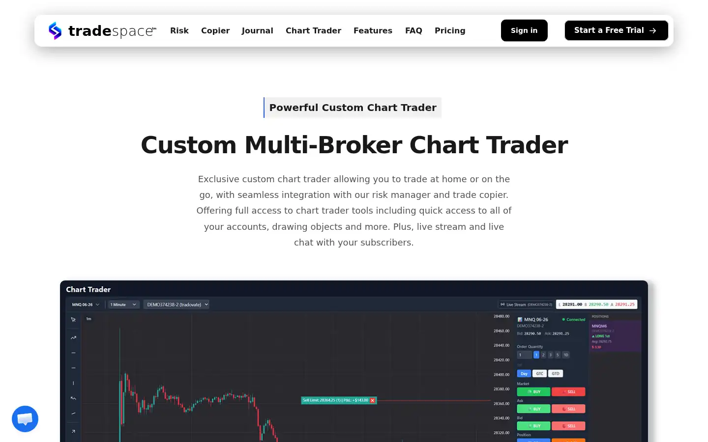 Screenshot of tradespacepro.com