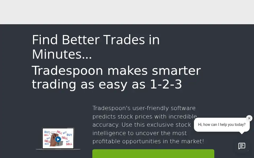Screenshot of tradespoon.com