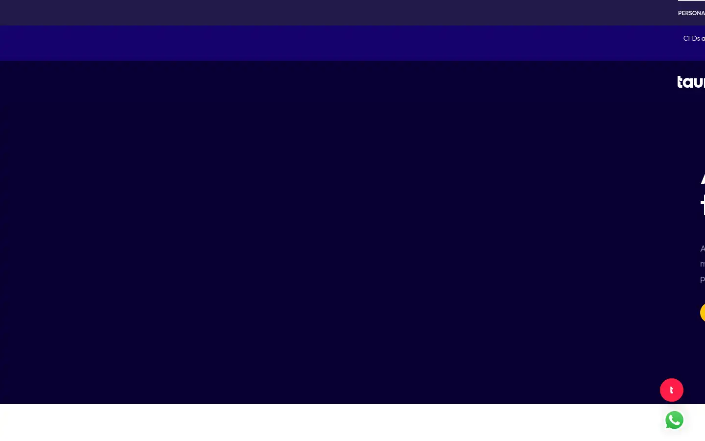 Screenshot of tradetaurex.com