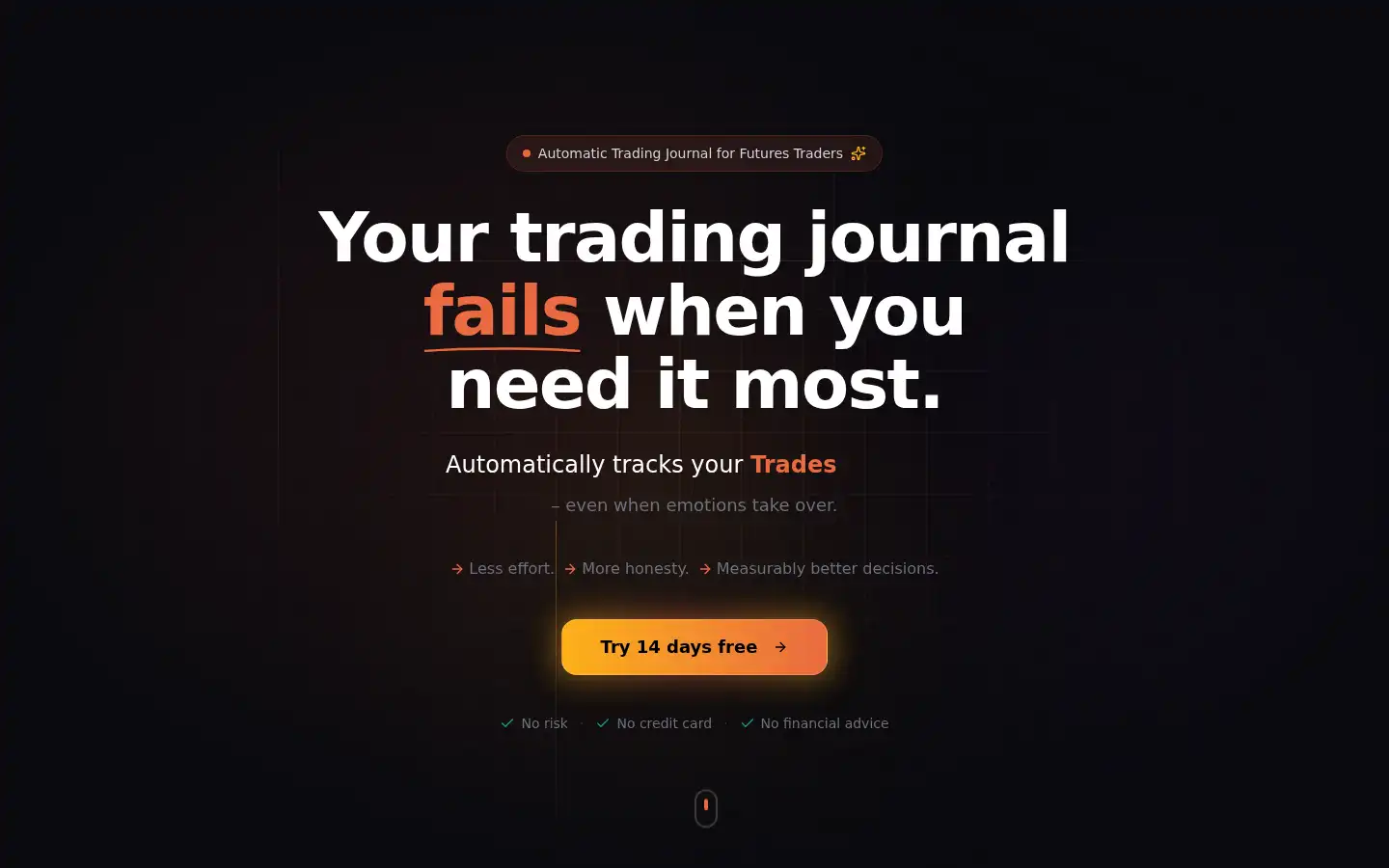 Screenshot of tradetracer.app
