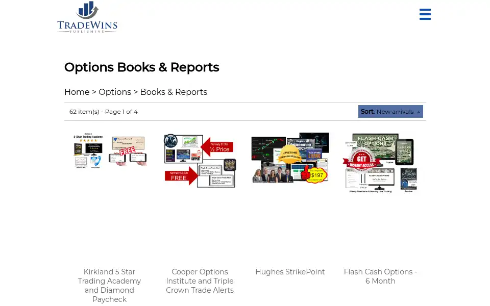 Screenshot of tradewins.com