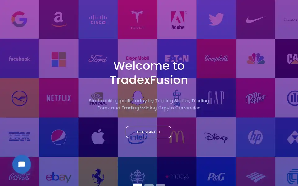 Screenshot of tradexfusion.com