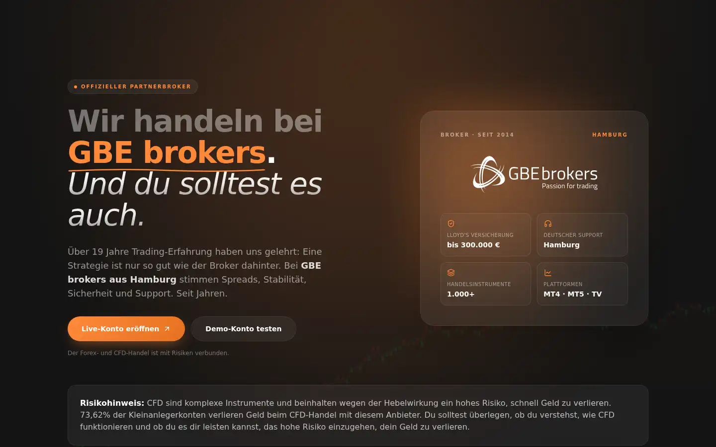 Screenshot of trading-kings.de