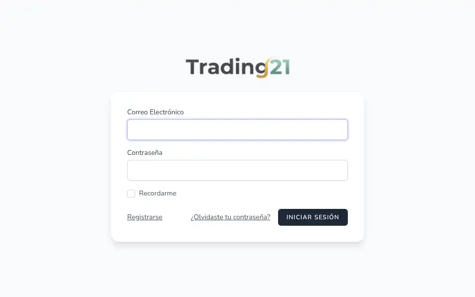 Screenshot of trading21.net
