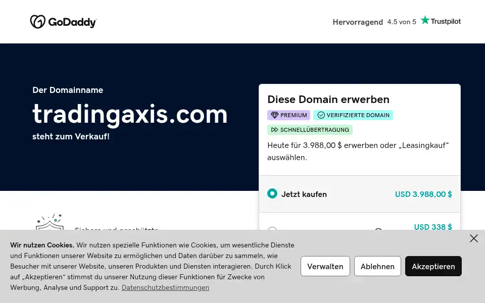 Screenshot of tradingaxis.com