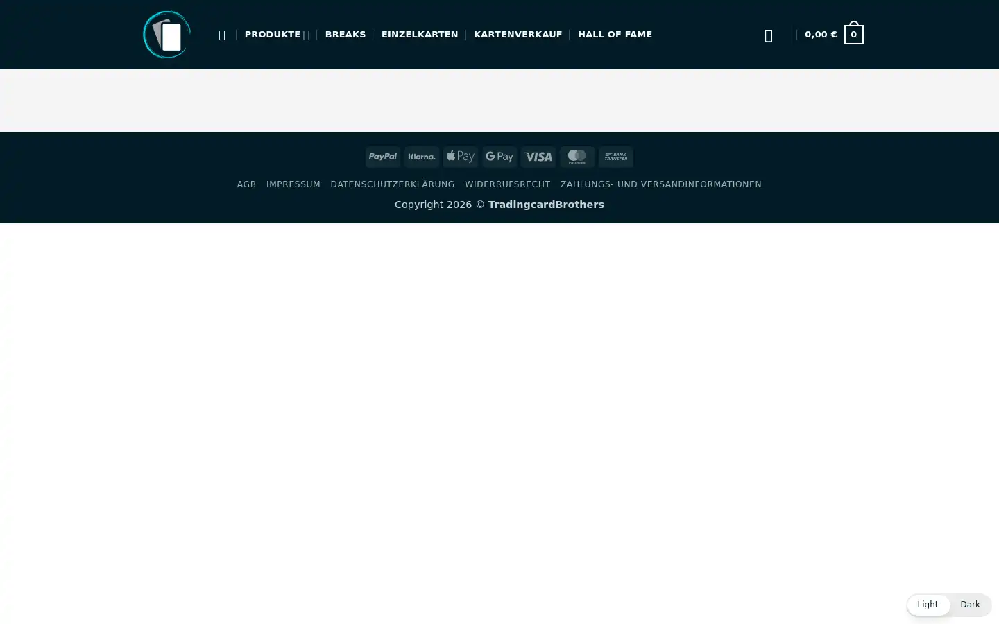 Screenshot of tradingcardbrothers.de