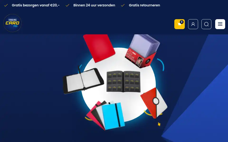 Screenshot of tradingcardpro.nl